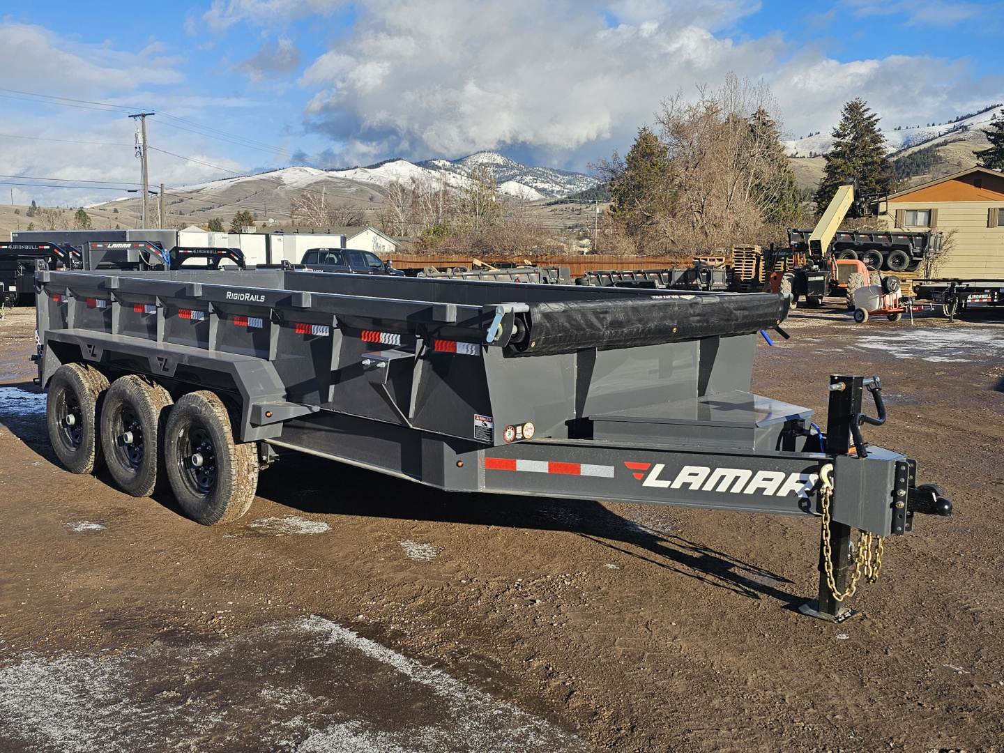 New 2026 Lamar 7x16 21k Dump Trailer