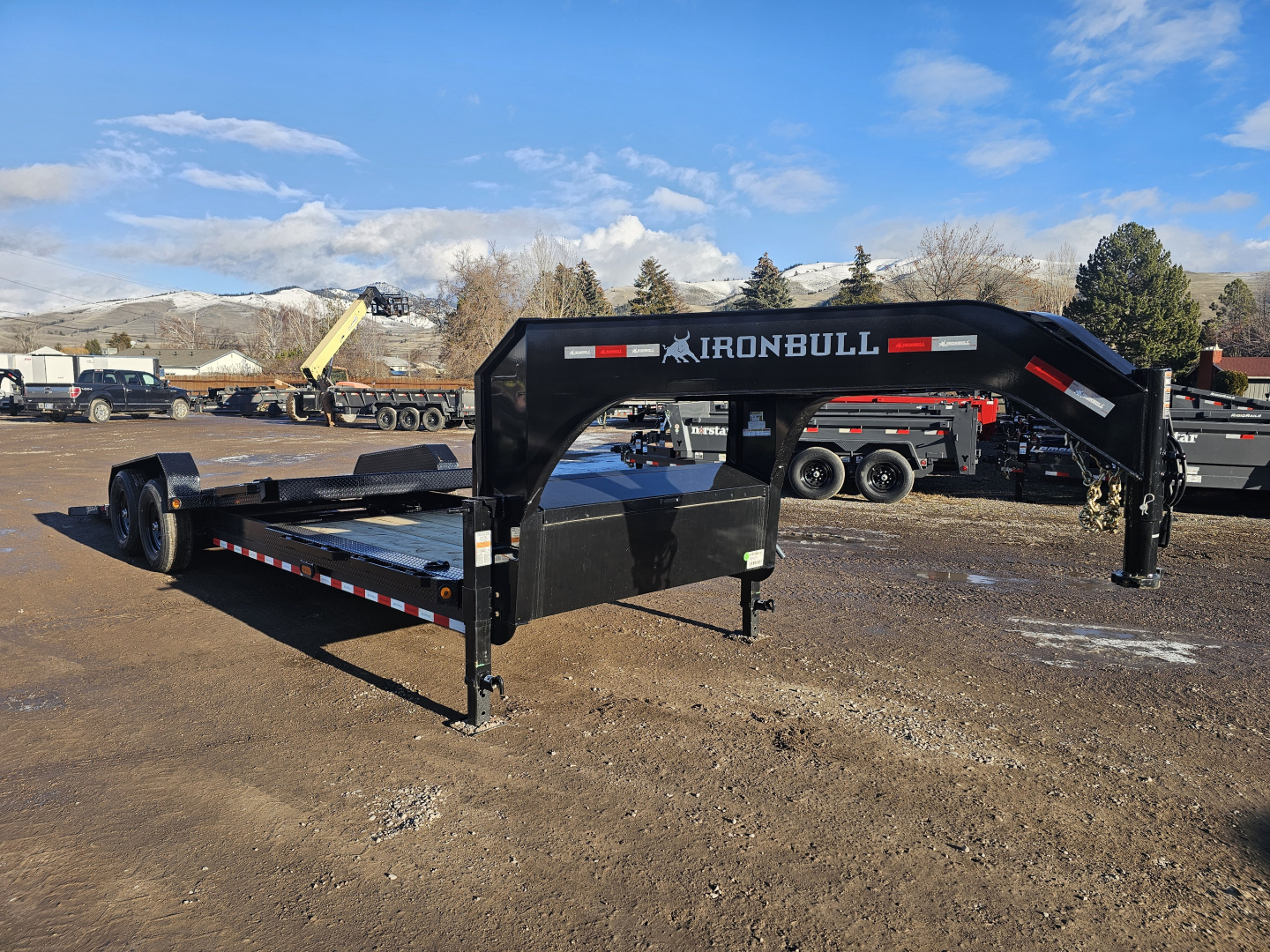 New 2026 Iron Bull 24' 14k Gooseneck Tilt Deck Trailer