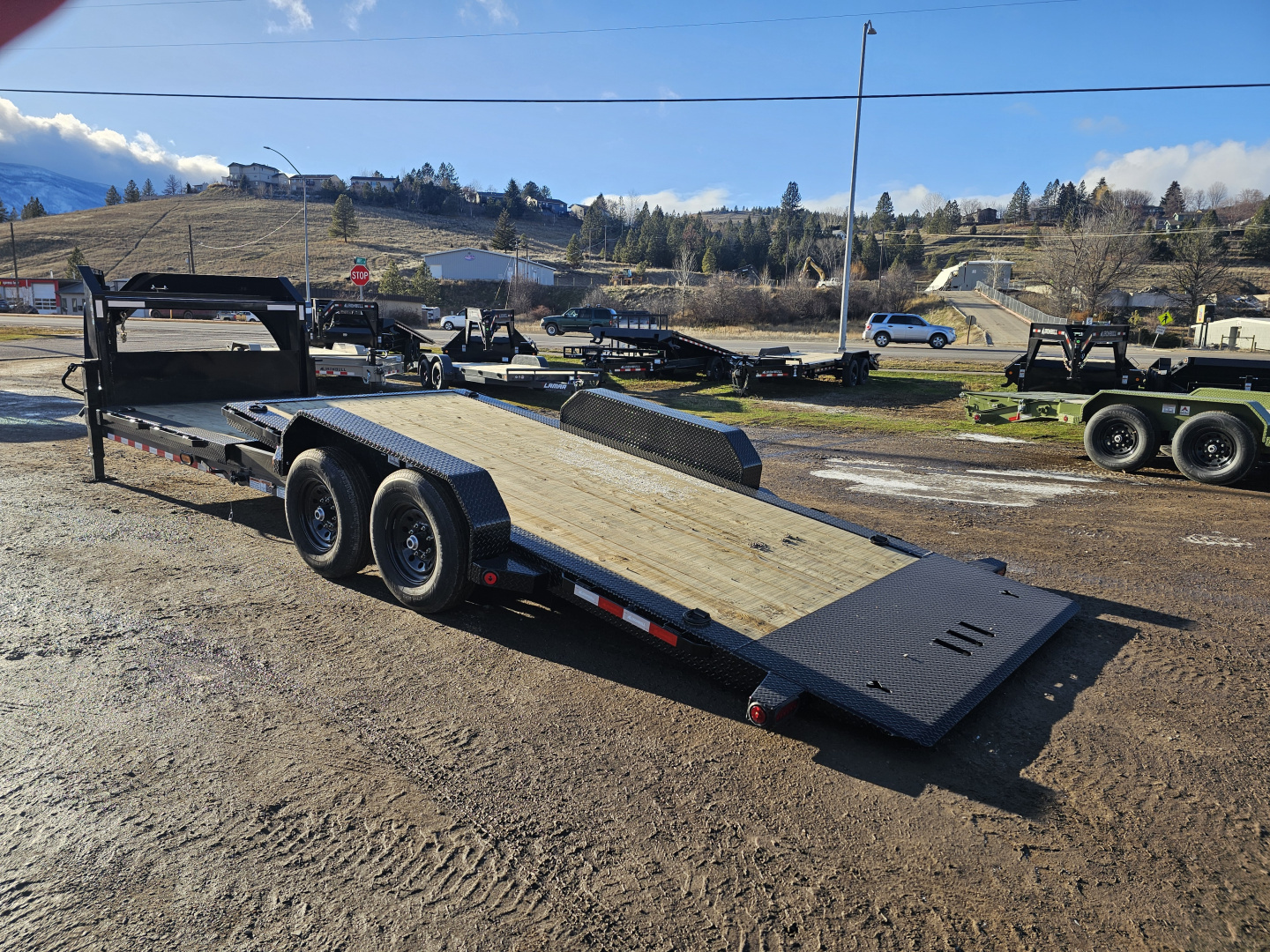 New 2026 Iron Bull 24' 14k Gooseneck Tilt Deck Trailer