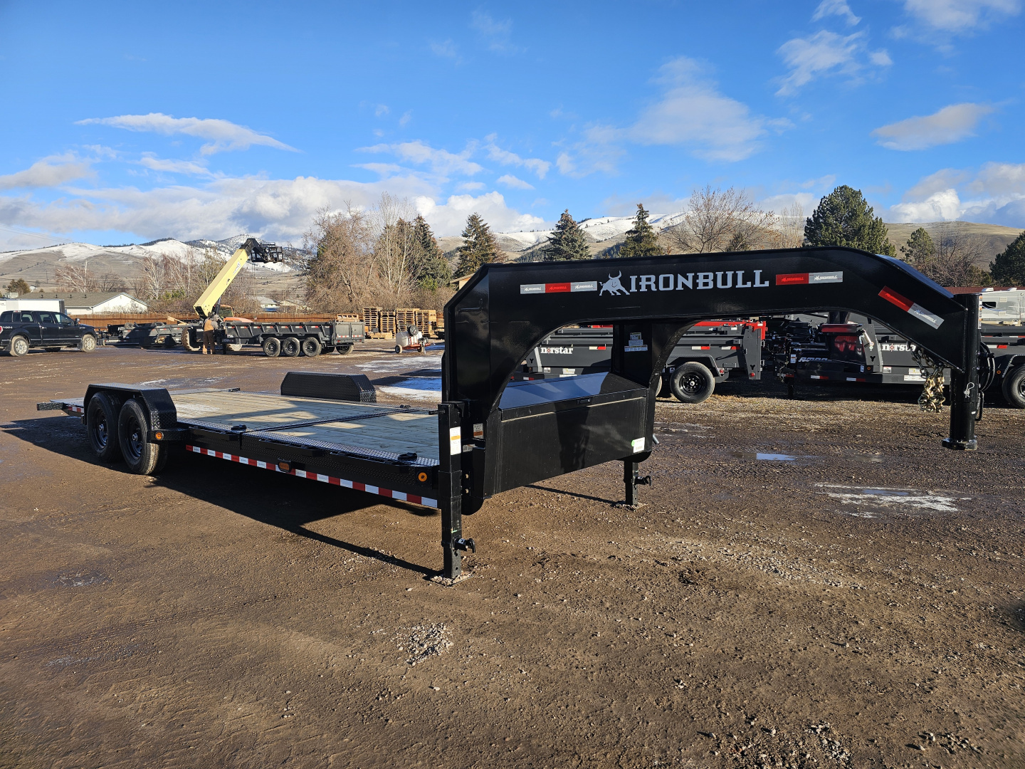 New 2026 Iron Bull 24' 14k Gooseneck Tilt Deck Trailer