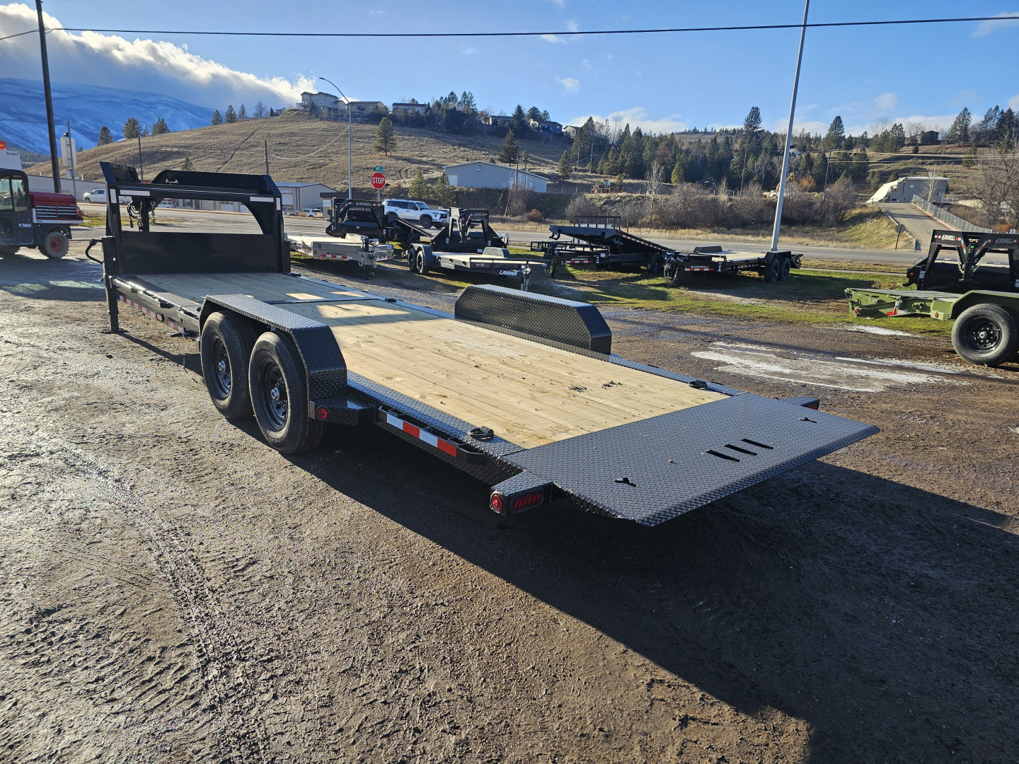 New 2026 Iron Bull 24' 14k Gooseneck Tilt Deck Trailer