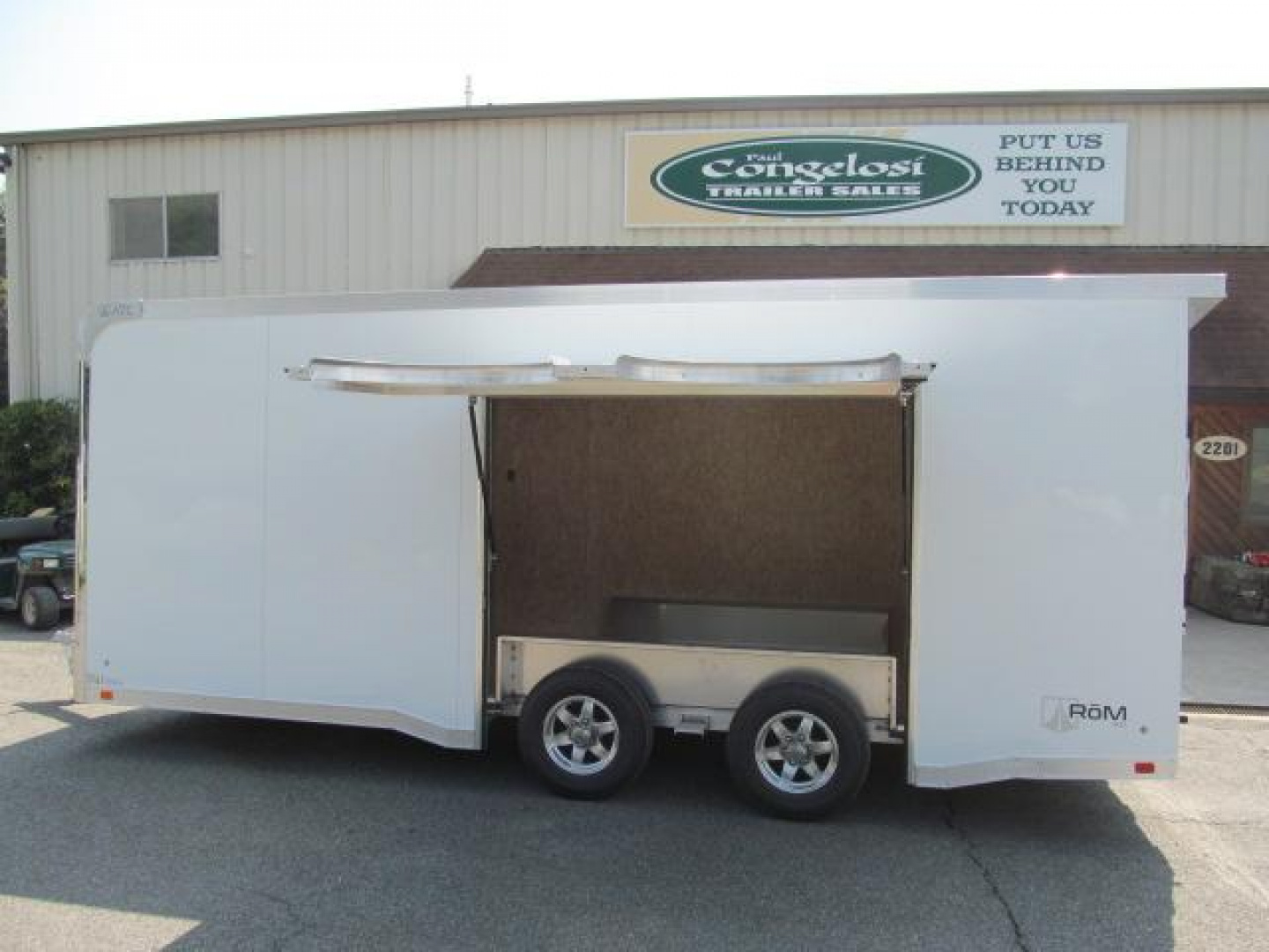 New ATC ROM 300 8.5 X 20 10K Exterior Package and Premium Escape Door Car / Racing Trailer