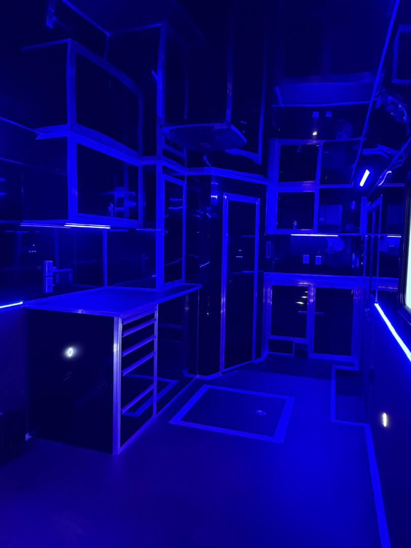 New 2026 Haulmark 34 Bathoom Race Trailer, Air Prep PKG, Awning, Polycor, Insulated, Window, 54" ALX Slide Out Step, A/C + Heat