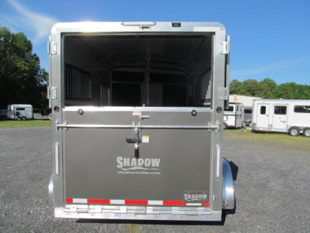 New Shadow Pro Series 2 H GN W/ Side Ramp and Dressing Room Horse Trailer