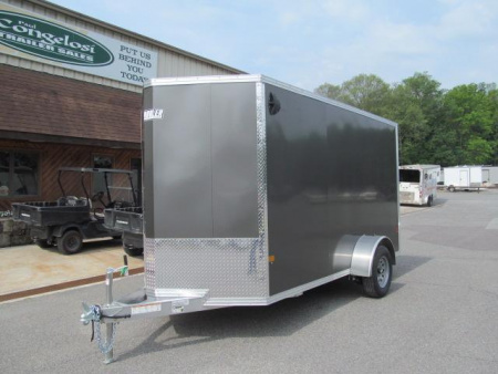 New EZ Hauler 6 X 12 Aluminum Enclosed V Front Cargo Trailer