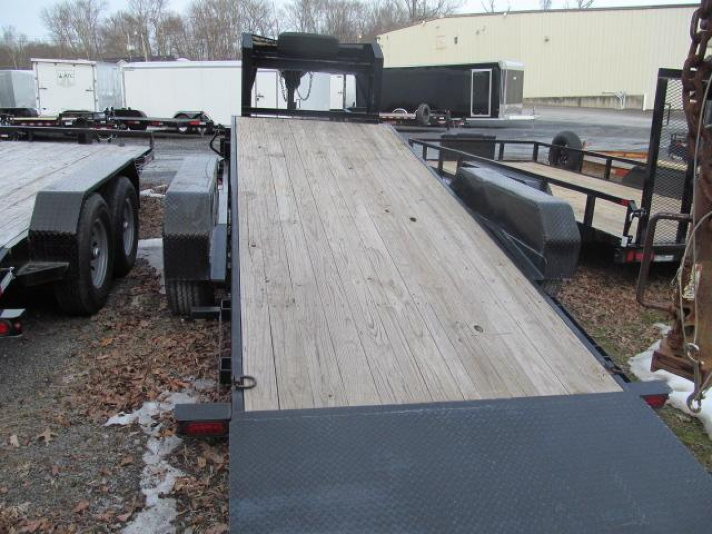 Used 2021 Sure-Trac 7 X 18 14K Gooseneck Tilt Equipment Trailer