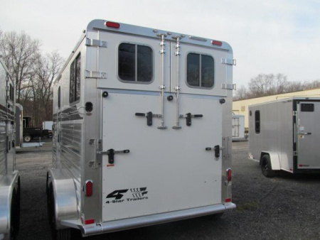 New 4-Star Trailers 2 Horse Bumper Pull with Dressing Room Horse Trailer