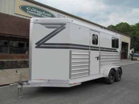 New 4-Star Trailers 2 Horse Bumper Pull with Dressing Room Horse Trailer