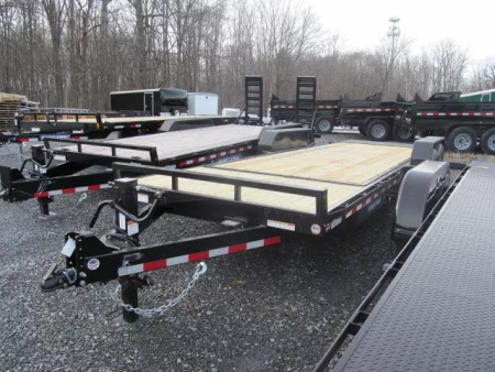 New Sure-Trac 7 x 18+4 Tilt Bed Equipment Trailer  14K