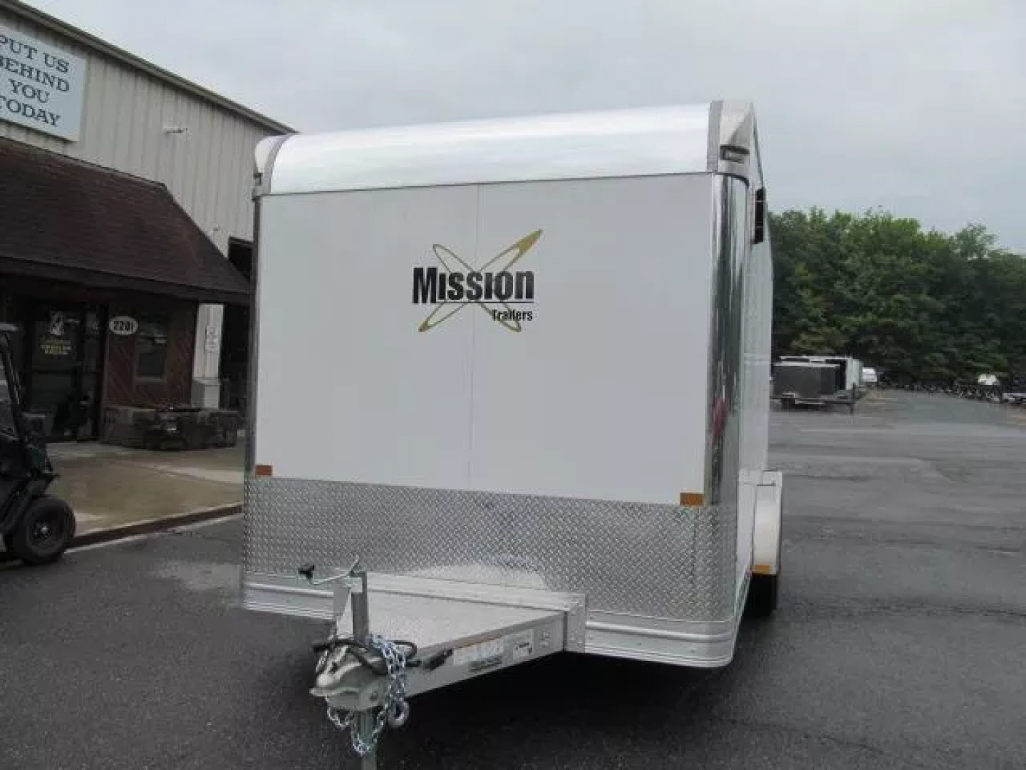 Used 2024 Mission 7.5 X 16 Pinnacle All Aluminum Motorcycle / Enclosed Trailer