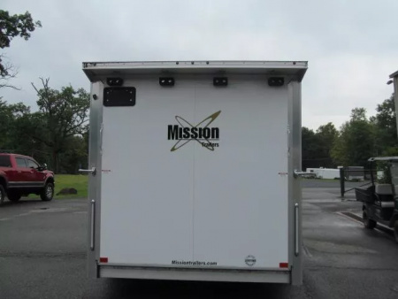 Used 2024 Mission 7.5 X 16 Pinnacle All Aluminum Motorcycle / Enclosed Trailer