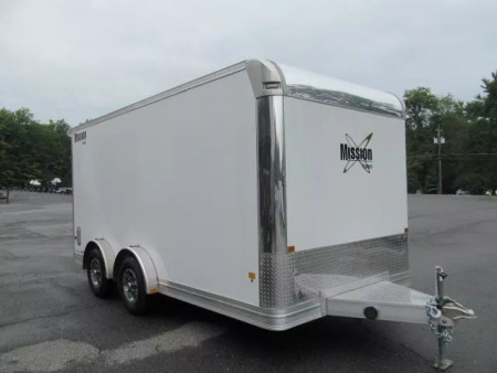 Used 2024 Mission 7.5 X 16 Pinnacle All Aluminum Motorcycle / Enclosed Trailer