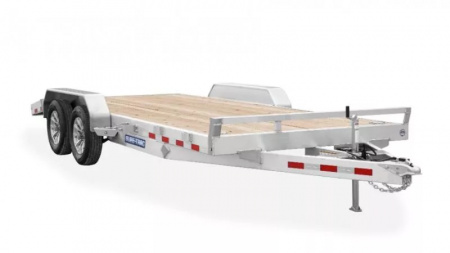 New Sure-Trac 7 x 20 (18+2) Wood Deck C-Channel Aluminum Car Hauler 10K