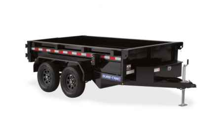 New Sure-Trac 5 x 10 Low Profile Homeowner Dump Trailer  7K TA Single Ram