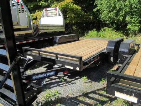 New Sure-Trac 7 x 16 Tilt Bed Equipment Trailer  14K