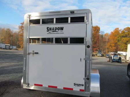 New Shadow  Stablemate 2H Slant BP Stock Combo Horse Trailer