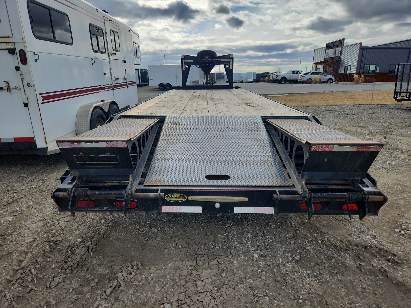 Used 2015 Mirage Trailers 25' SW FB Flatbed Trailer