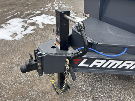 New 2026 Lamar Trailers 7 X 14 FT LOW PRO DUMP TRAILER W/ TARP KIT RAMPS 14K GVWR