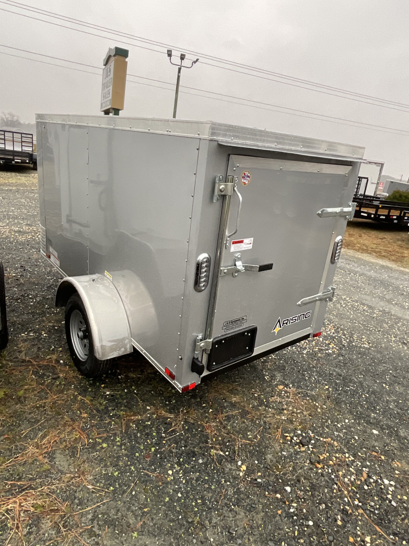 New 2026 Arising 24051 4x8 SILVER Cargo / Enclosed Trailer