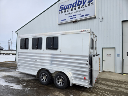 Used 2023 Exiss Trailers 3H Horse Trailer w/ Ramp