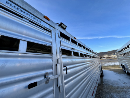 Used 2018 Platinum Coach LIVESTOCK Stock / Stock Combo Trailer