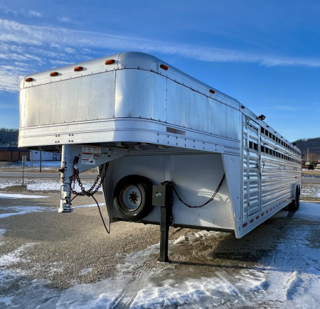 Used 2018 Platinum Coach LIVESTOCK Stock / Stock Combo Trailer