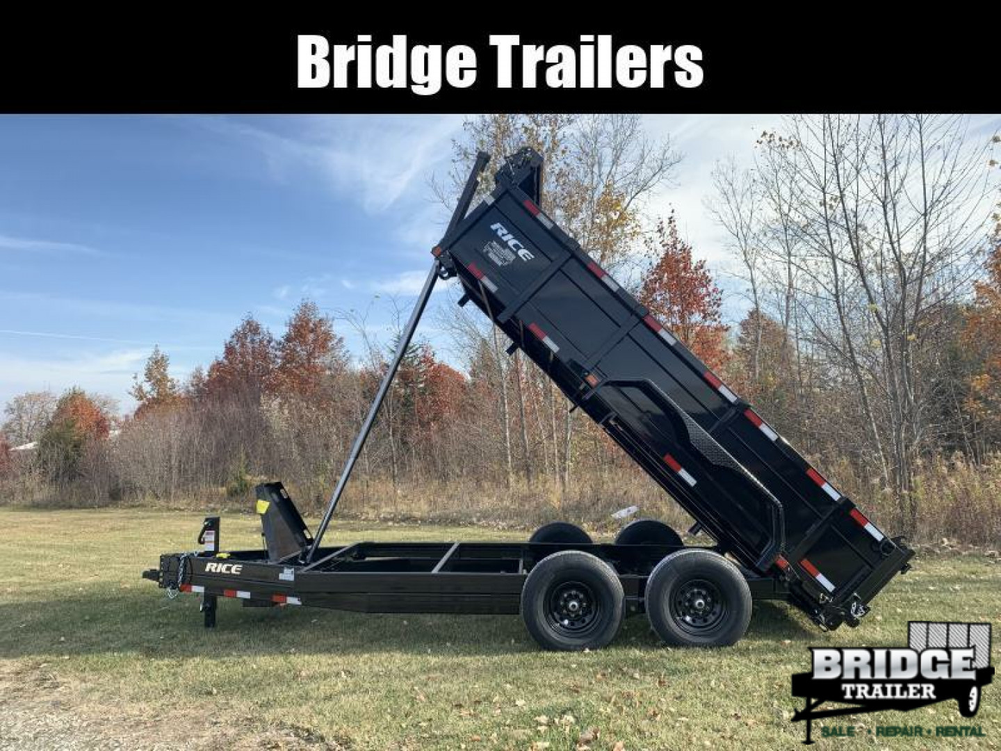 New 2026 Rice Trailers 14K HD 14 (82" X 14') 14K Telescopic Dump Trailer