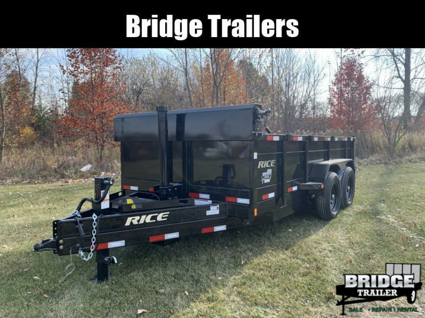 New 2026 Rice Trailers 14K HD 14 (82" X 14') 14K Telescopic Dump Trailer