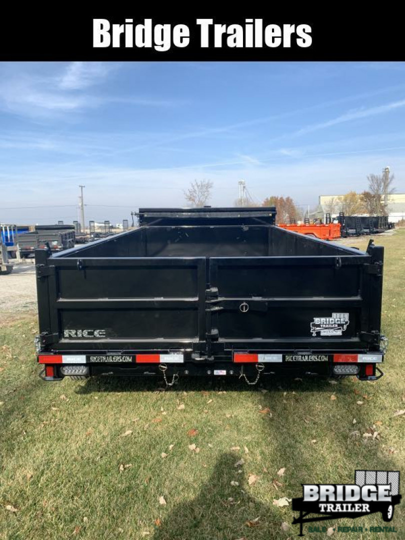 New 2026 Rice Trailers 14K HD 14 (82" X 14') 14K Telescopic Dump Trailer