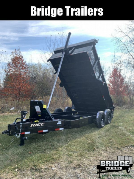New 2026 Rice Trailers 14K HD 14 (82" X 14') 14K Telescopic Dump Trailer