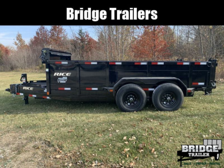 New 2026 Rice Trailers 14K HD 14 (82" X 14') 14K Telescopic Dump Trailer