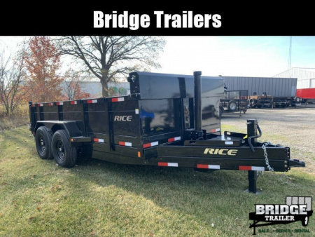 New 2026 Rice Trailers 14K HD 14 (82" X 14') 14K Telescopic Dump Trailer