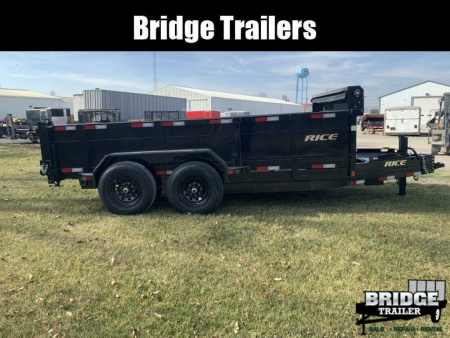 New 2026 Rice Trailers 14K HD 14 (82" X 14') 14K Telescopic Dump Trailer