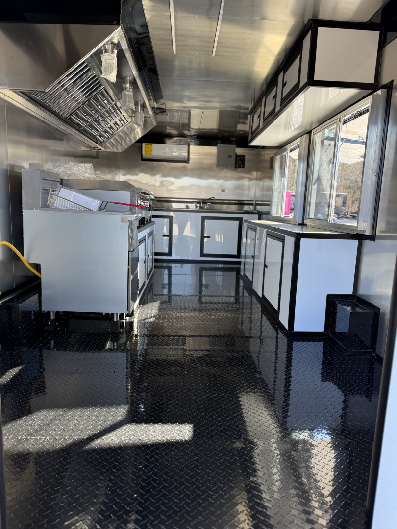 New 2026 Coast 2 Coast 8.5X18 TA CONCESSION TRAILER (FULLY EQUIPPED) BLACKOUT Vending / Concession Trailer