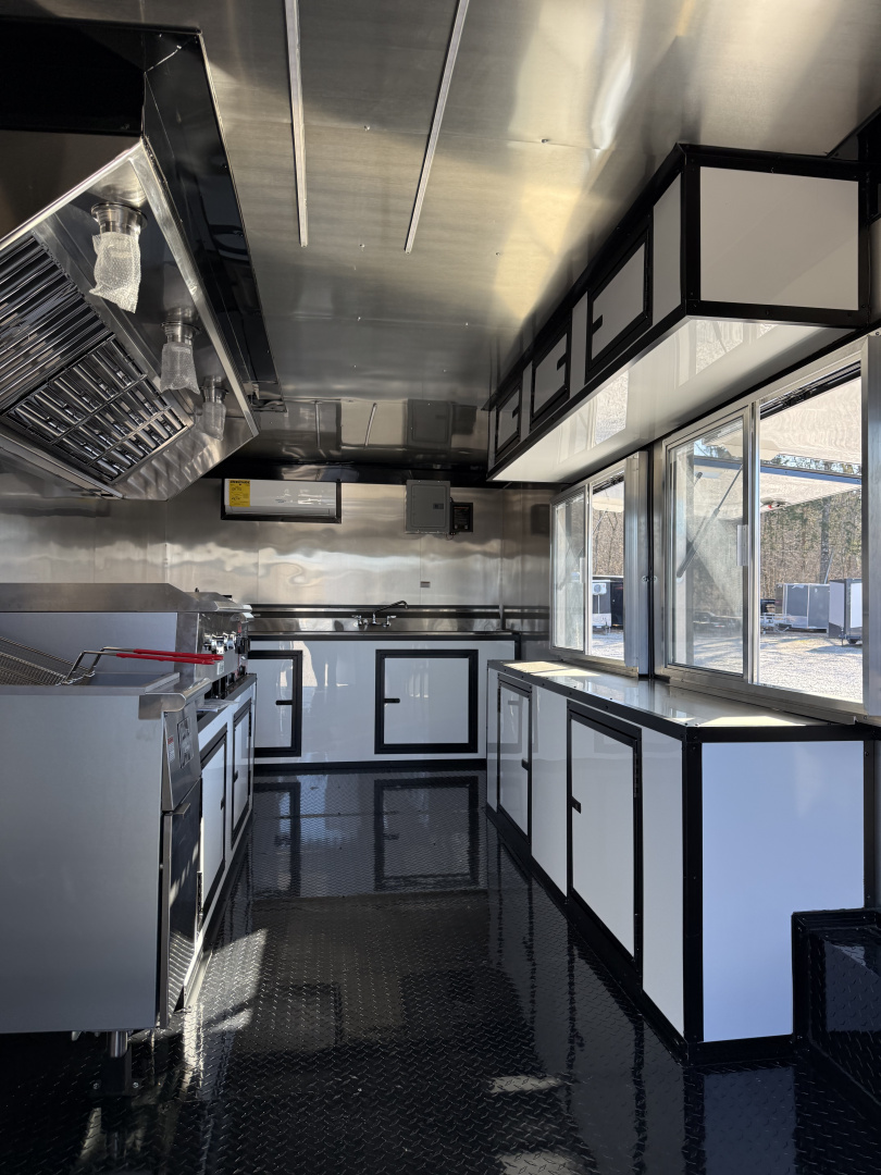 New 2026 Coast 2 Coast 8.5X18 TA CONCESSION TRAILER (FULLY EQUIPPED) BLACKOUT Vending / Concession Trailer