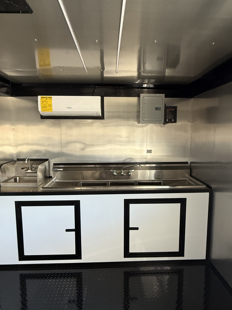 New 2026 Coast 2 Coast 8.5X18 TA CONCESSION TRAILER (FULLY EQUIPPED) BLACKOUT Vending / Concession Trailer