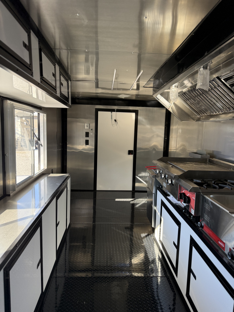 New 2026 Coast 2 Coast 8.5X18 TA CONCESSION TRAILER (FULLY EQUIPPED) BLACKOUT Vending / Concession Trailer