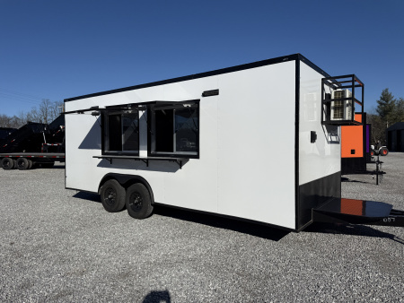 New 2026 Coast 2 Coast 8.5X18 TA CONCESSION TRAILER (FULLY EQUIPPED) BLACKOUT Vending / Concession Trailer