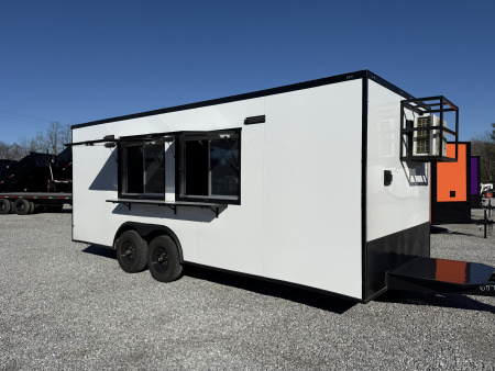 New 2026 Coast 2 Coast 8.5X18 TA CONCESSION TRAILER (FULLY EQUIPPED) BLACKOUT Vending / Concession Trailer
