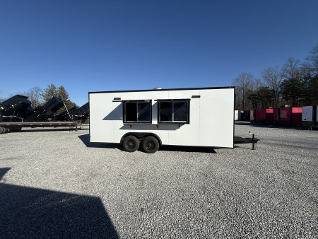 New 2026 Coast 2 Coast 8.5X18 TA CONCESSION TRAILER (FULLY EQUIPPED) BLACKOUT Vending / Concession Trailer