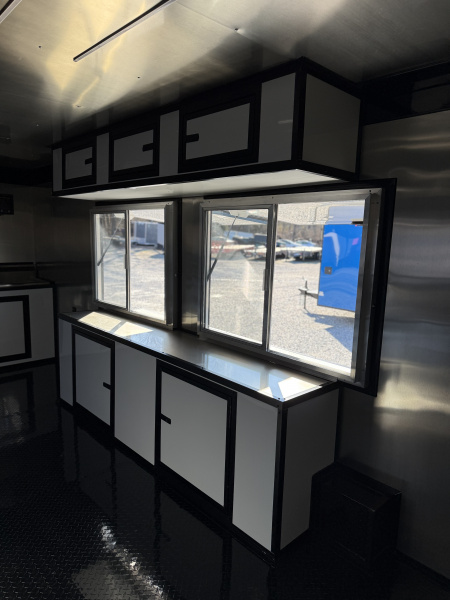 New 2026 Coast 2 Coast 8.5X18 TA CONCESSION TRAILER (FULLY EQUIPPED) BLACKOUT Vending / Concession Trailer