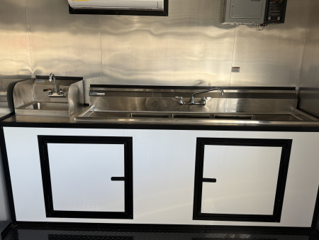 New 2026 Coast 2 Coast 8.5X18 TA CONCESSION TRAILER (FULLY EQUIPPED) BLACKOUT Vending / Concession Trailer