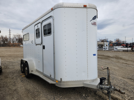 Used 1996 Featherlite Trailers 2H STRAIGHT Stock / Stock Combo Trailer