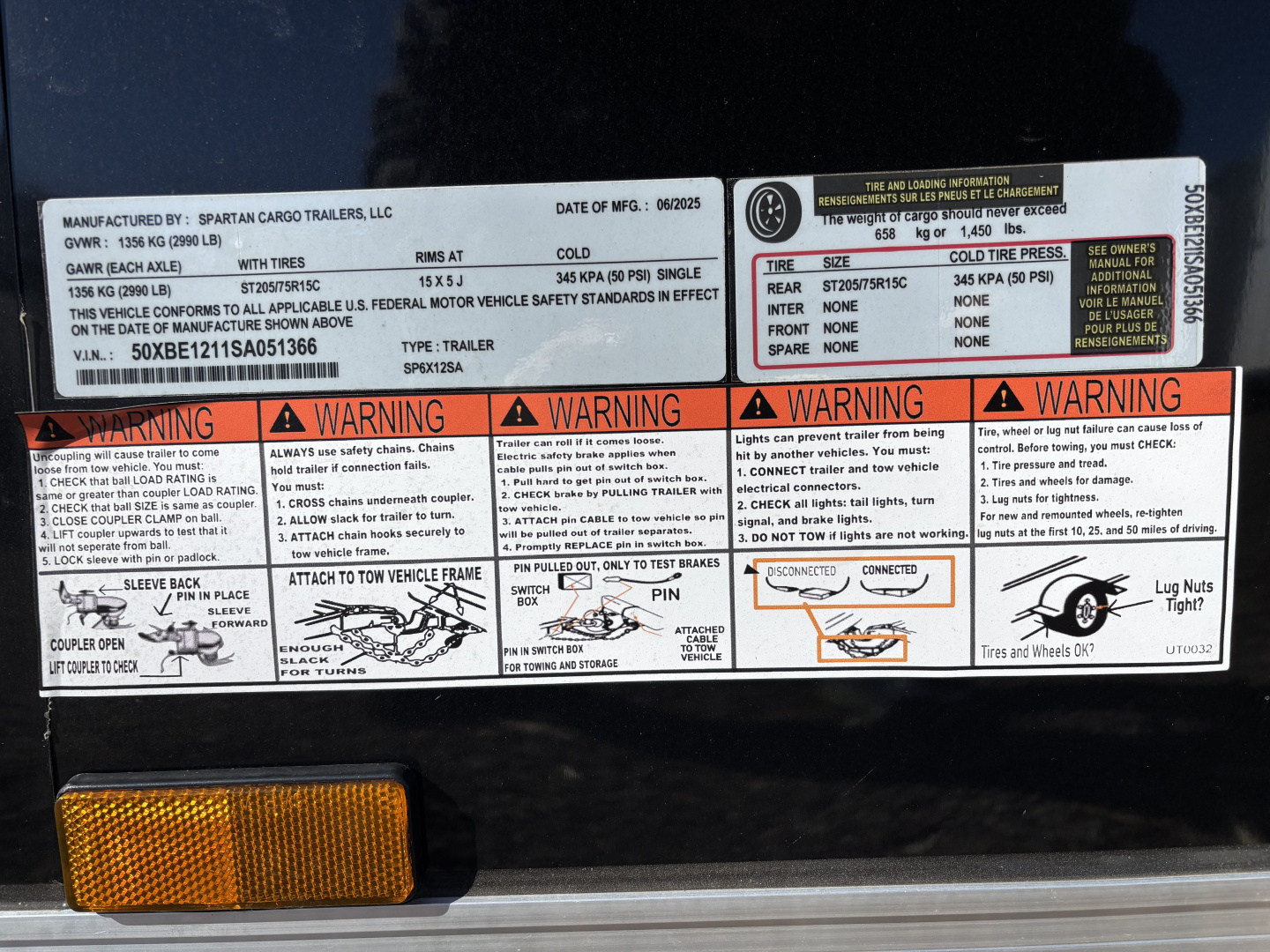 New 2026 Spartan Cargo SP6X12SA Cargo / Enclosed Trailer