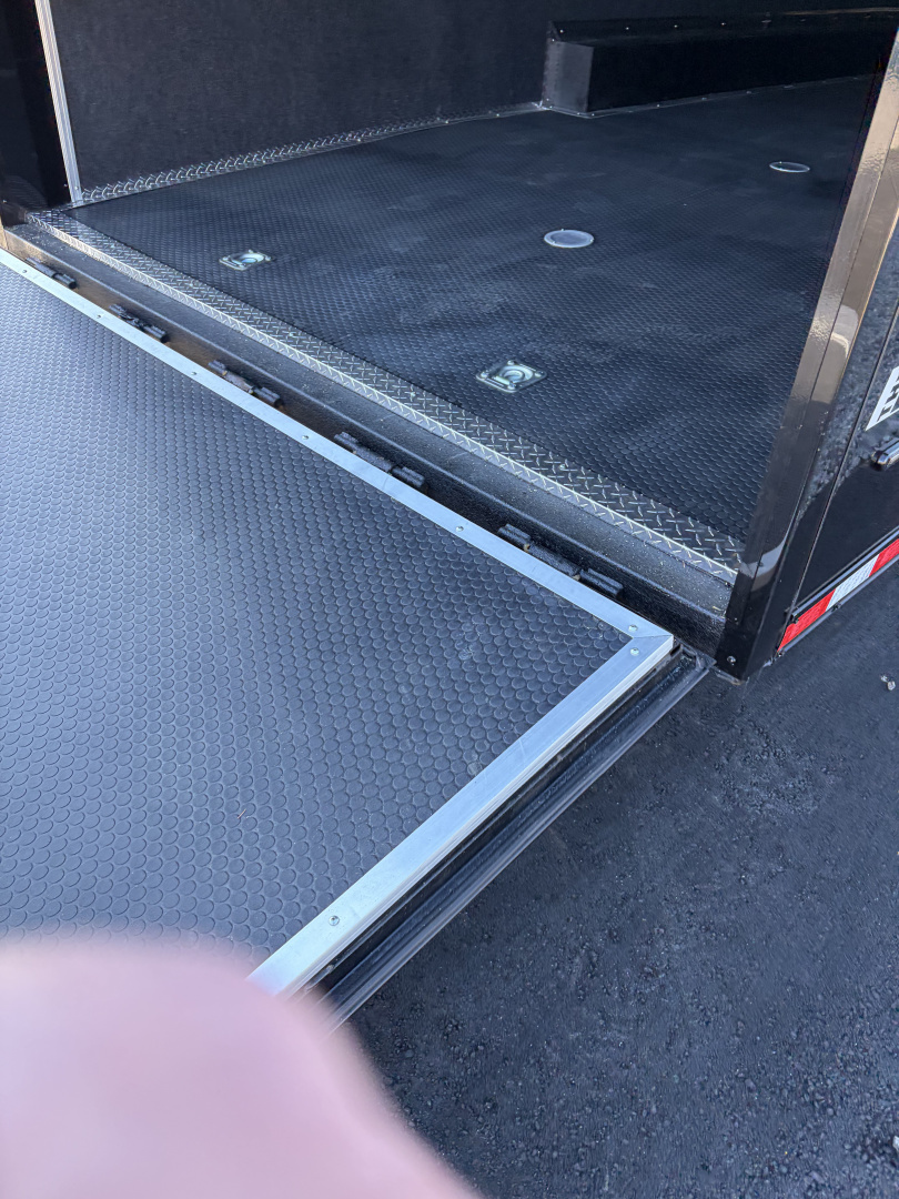 New 2026 Haulmark EDGE 34 Race Trailer With Turbo Package, Awning, Polycor, Insulated, Black Trim Package