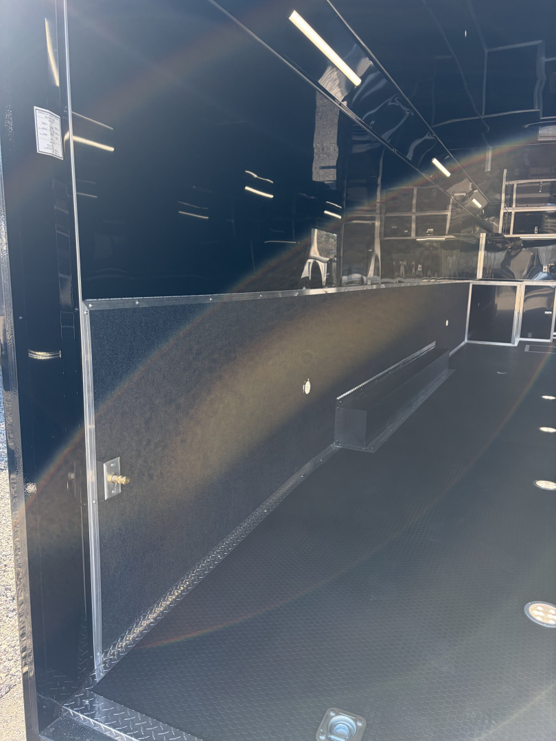 New 2026 Haulmark EDGE 34 Race Trailer With Turbo Package, Awning, Polycor, Insulated, Black Trim Package