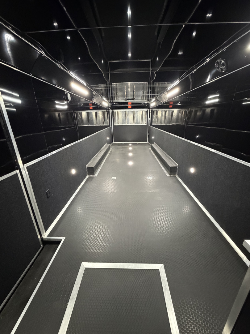 New 2026 Haulmark EDGE 34 Race Trailer With Turbo Package, Awning, Polycor, Insulated, Black Trim Package