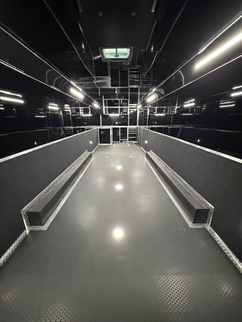 New 2026 Haulmark EDGE 34 Race Trailer With Turbo Package, Awning, Polycor, Insulated, Black Trim Package