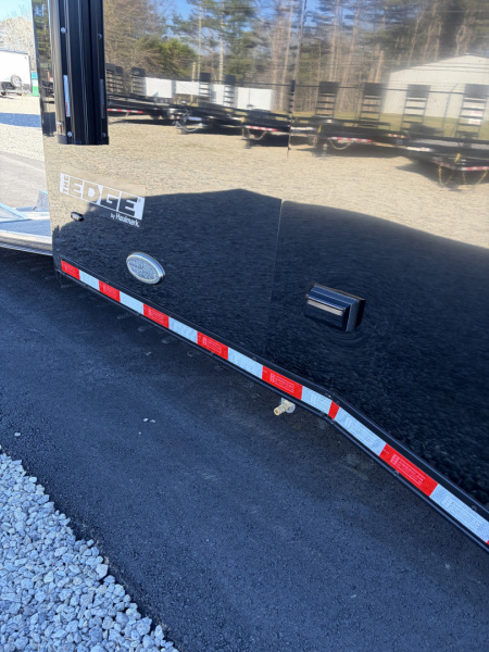 New 2026 Haulmark EDGE 34 Race Trailer With Turbo Package, Awning, Polycor, Insulated, Black Trim Package