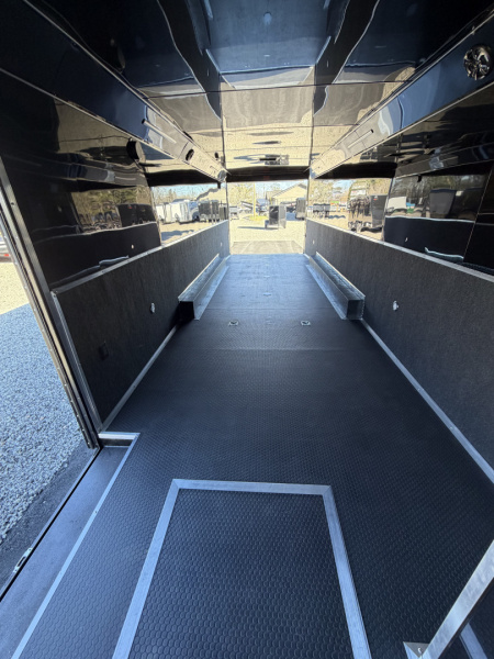 New 2026 Haulmark EDGE 34 Race Trailer With Turbo Package, Awning, Polycor, Insulated, Black Trim Package